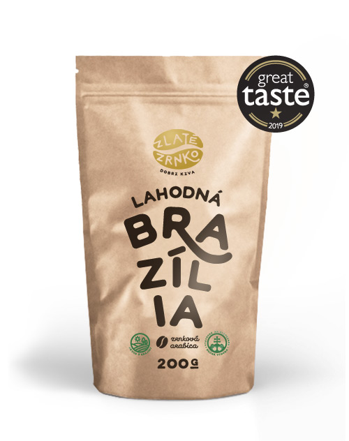 Káva Zlaté Zrnko - Brazília - "LAHODNÁ"